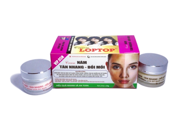 Đà Nẵng: Thu hồi lô mỹ phẩm Cream LOPTOP vì chứa thành phần cấm