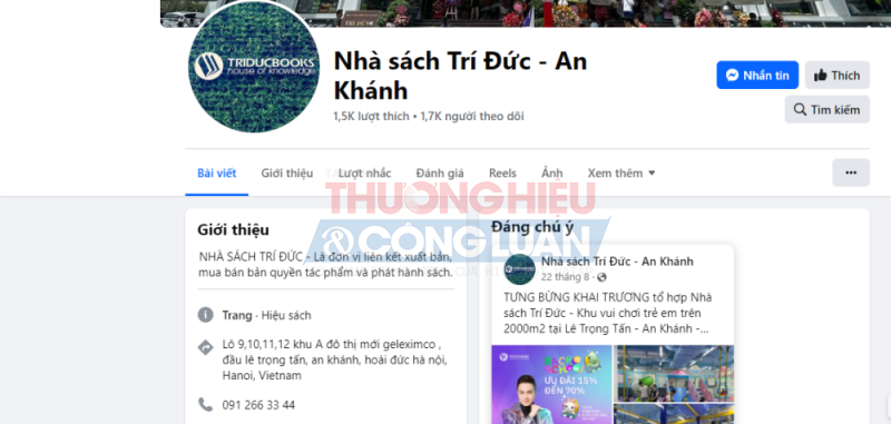 Nhà sách Trí Đức - An Khánh: Bày bán hàng hoá nước ngoài không tem nhãn phụ Tiếng Việt theo quy định